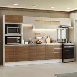 Armário de Cozinha Completa 100% MDF 310 cm Smart 02
