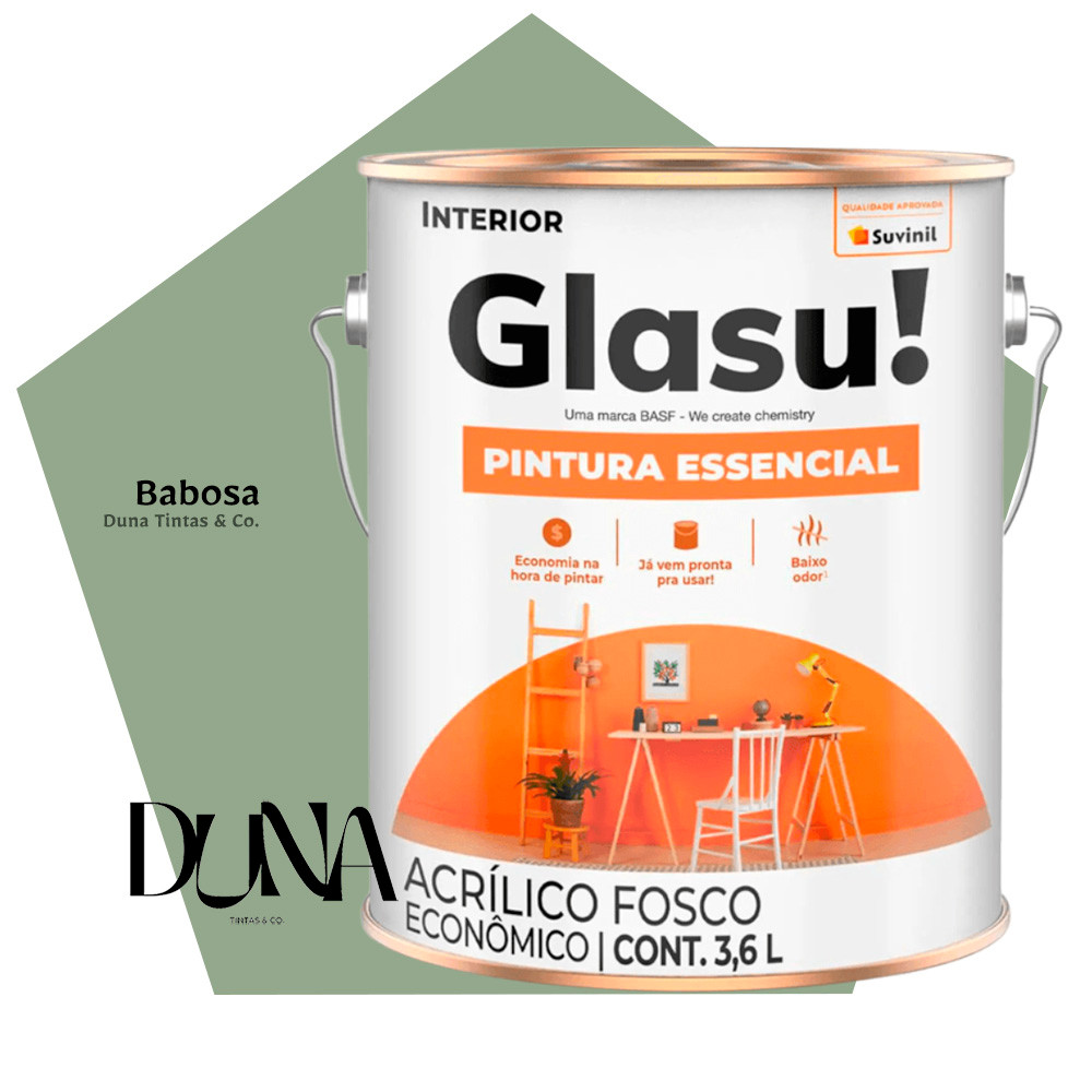 Tinta Antimofo Econômica Glasu Verde Babosa 3,6L em Oferta na Shopee