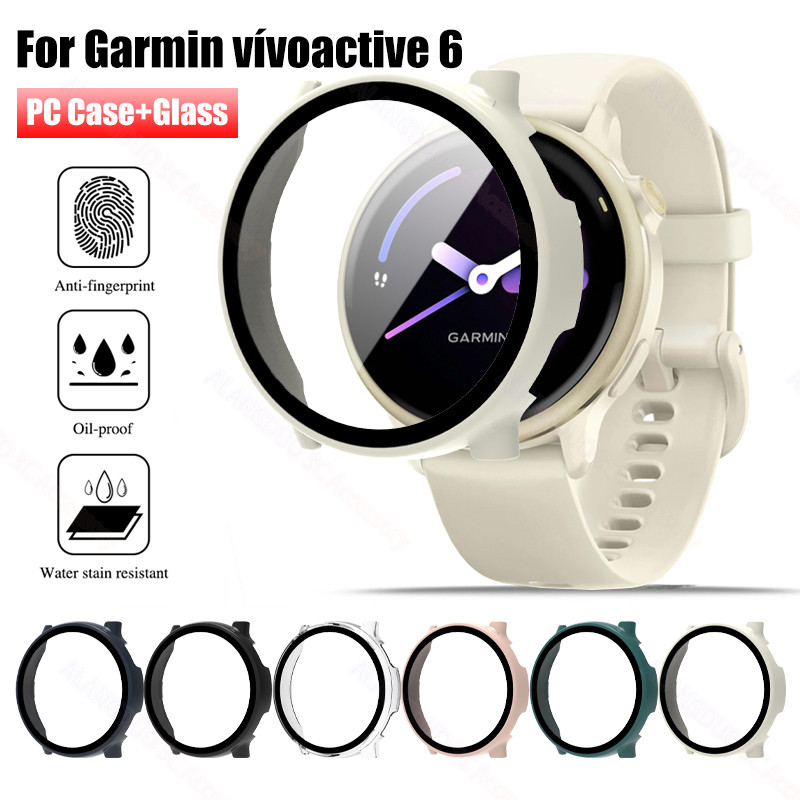 Garmin vivoactive 6 Caso PC Capa Completa + Vidro Temperado Duro Para Acessórios De Smartwatch Relógio Inteligente