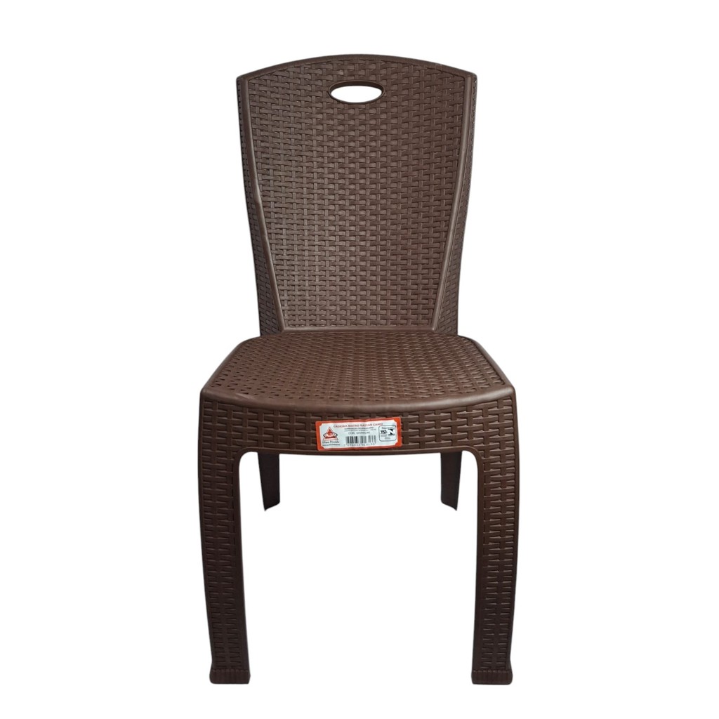 Cadeira Bistro Rattan Cairo Jardim Área Externa Marrom