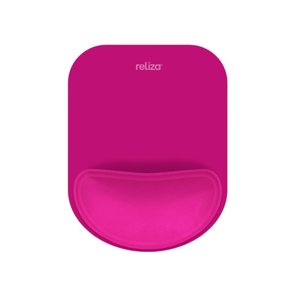 Mousepad Ergônomico Reliza Compact - Base Antiderrapante - Apoio de Pulso - Magenta - 010855 em Oferta na Shopee