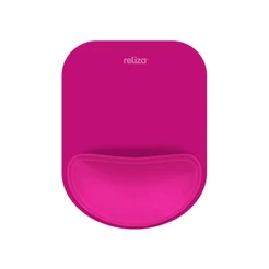 Mousepad Ergônomico Reliza Compact - Base Antiderrapante - Apoio de Pulso - Magenta - 010855