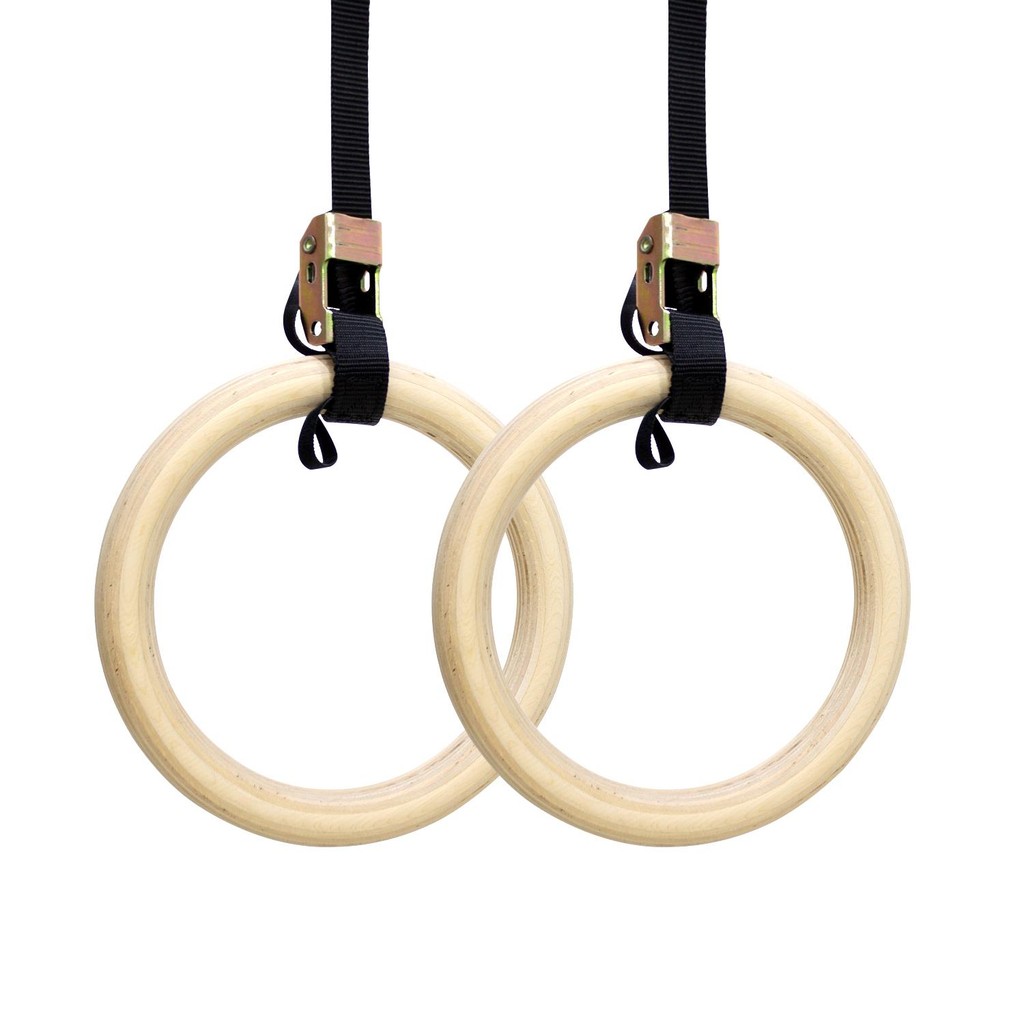 Argolas de Suspensão Olímpicas Madeira para Ginástica Cross Training em Oferta na Shopee