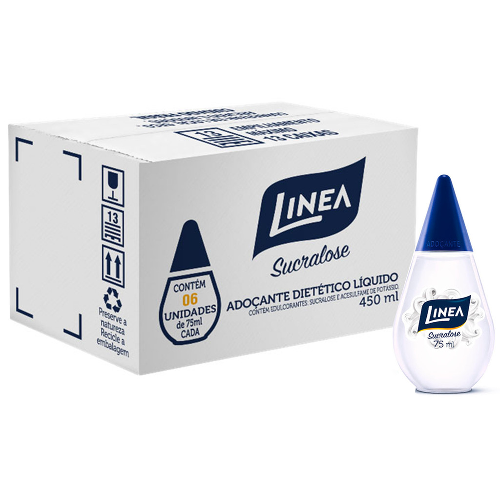 Adoçante Líquido Sucralose 6x75ml Linea - Food & Beverages