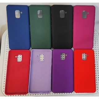 Kit - Capa Capinha Case + Película - Samsung Galaxy A8+ Plus (2018) Silicone Aveludado Proteção de Câmera em Oferta na Shopee