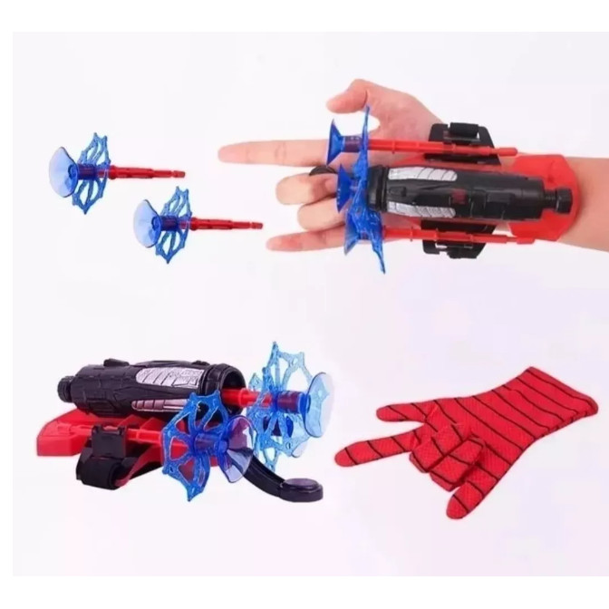 Brinquedo Luva Infantil Homem Aranha  Lança Solta Teia Top