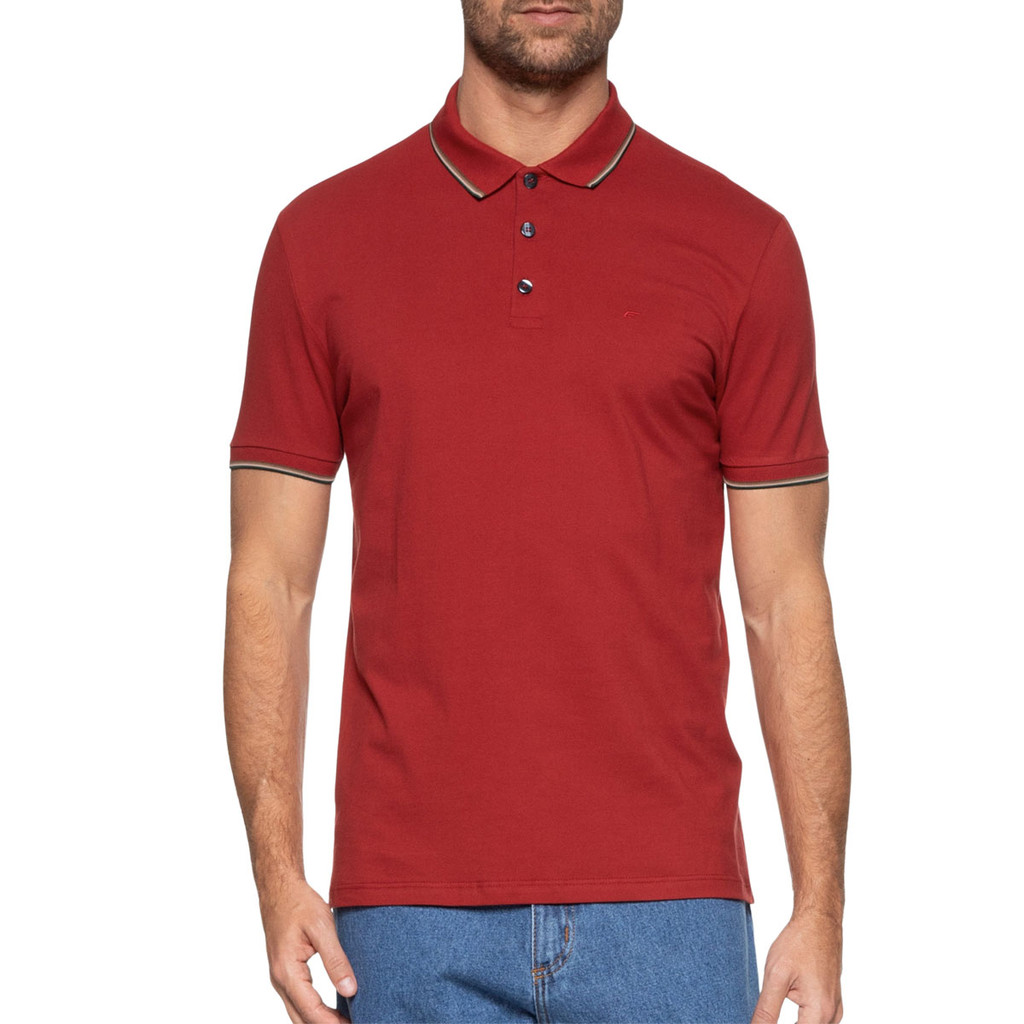Polo Masculina Piquet Easa Friso Classic