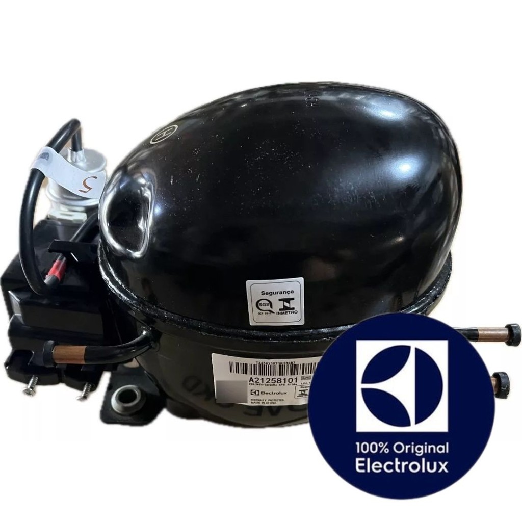 COMPRESSOR 1/4+ R134 ECLA003 PARA GELADEIRA ELECTROLUX ORIGINAL DF52-DF51-DF51X (220V)