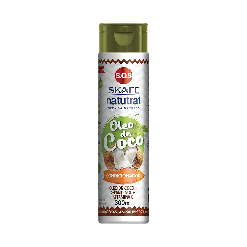 Condicionador Natutrat Força da Natureza Coco Brilho Hidratação Skafe 300ml