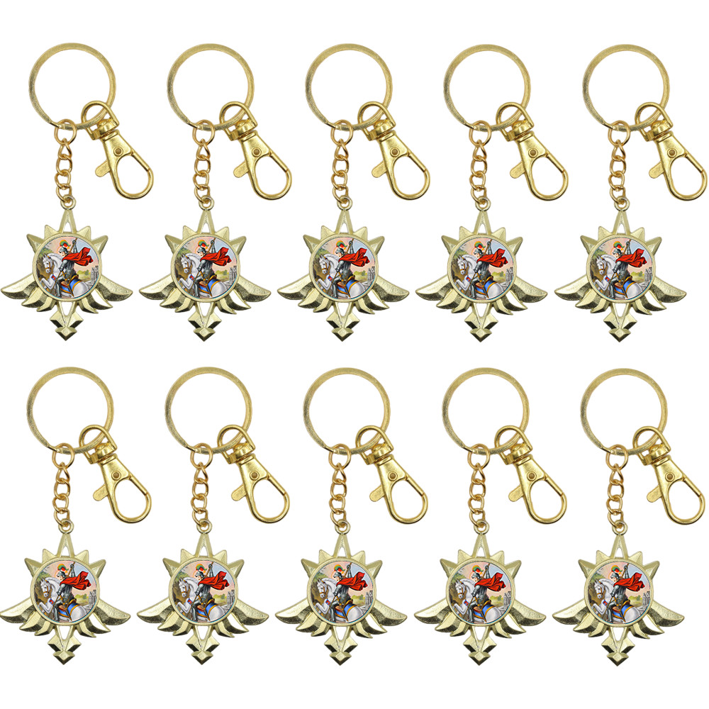 10 Chaveiros Dourado Medalha São Jorge Luxo Catolico Devoção Presente Especial
