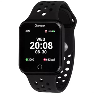 Relógio Smartwatch Champion Smart Inteligente Barato Digital Aniversário Tendência Estilo CH50006P em Oferta na Shopee