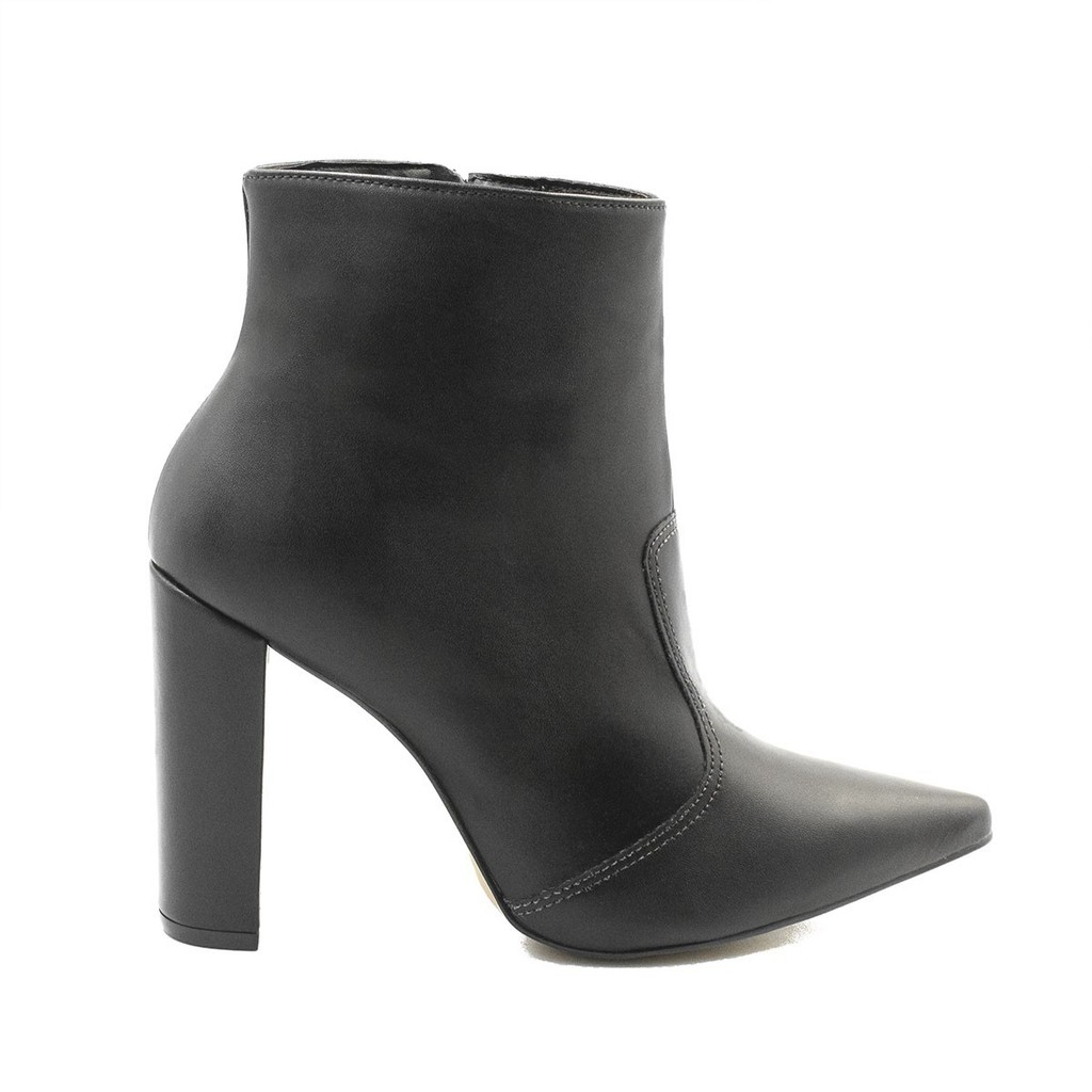 Bota Salto Bloco Alto Natasha  Preto em Oferta na Shopee