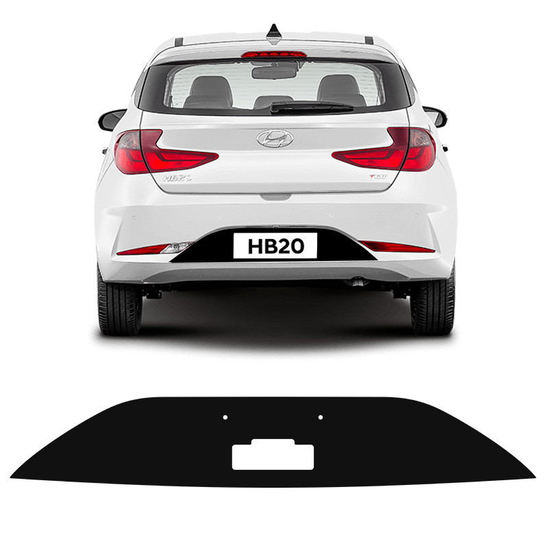 Adesivo Fundo De Placa Compativel Hb20 2020/2023 Preto em Oferta na Shopee