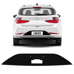 Adesivo Fundo De Placa Compativel Hb20 2020/2023 Preto