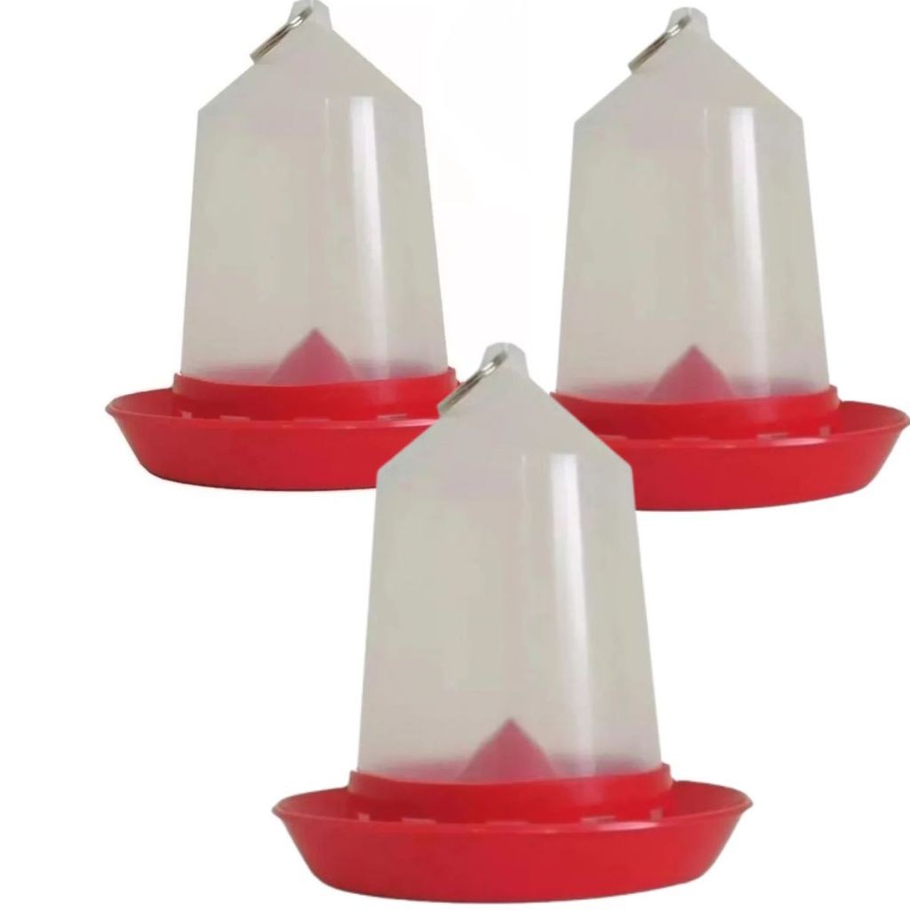 3 Comedouro Automatico Codorna - Pintinho - Aves 750g