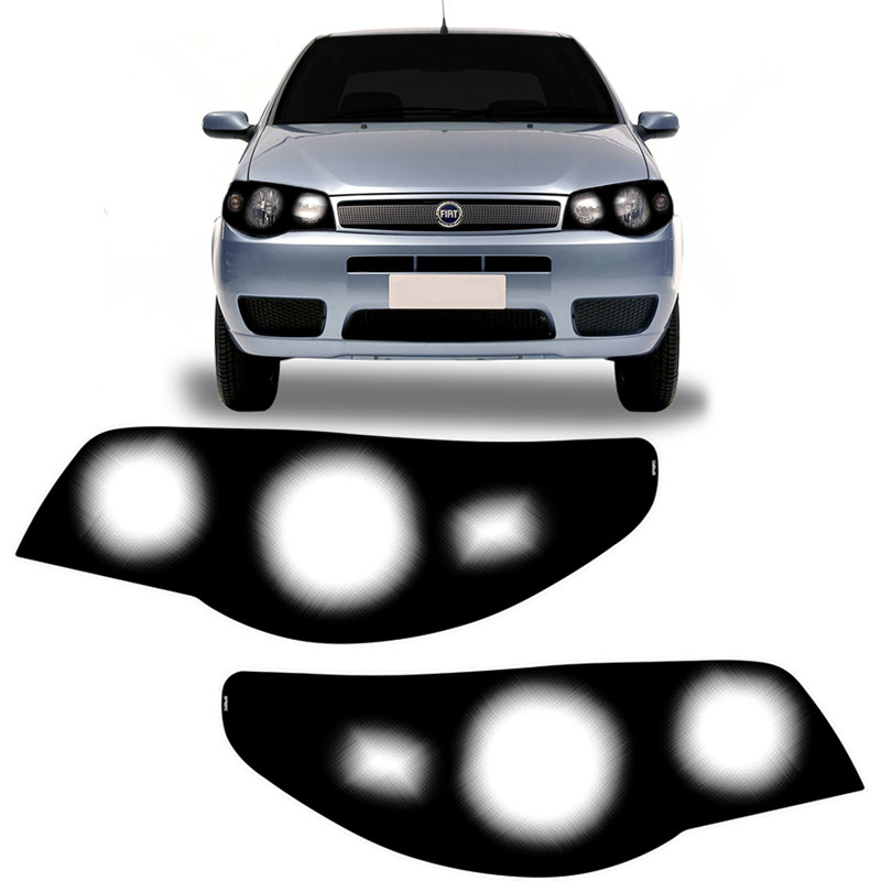 Aplique Farol Palio/Siena G3 Fire Adesivo Mascara Negra em Oferta na Shopee