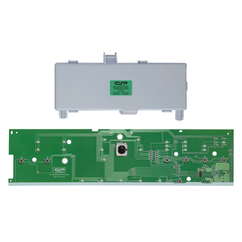 Kit Placa Potência com Interface Lavadora Brastemp Compatível Bwk15 Versão 2
