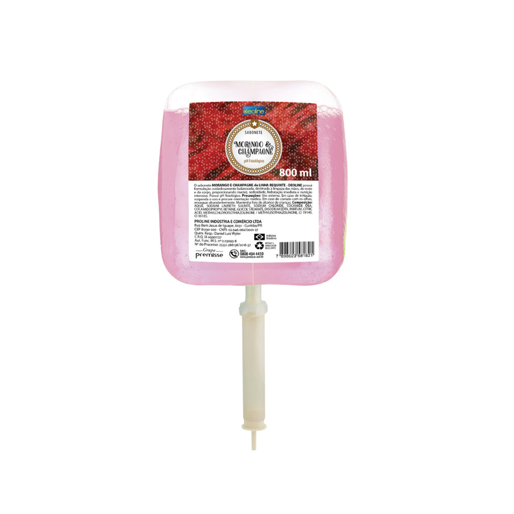 Sabonete Líquido Refil Morango com Champagne 800ml Premisse em Oferta na Shopee