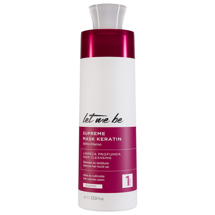 Shampoo Supreme Keratin Antirresíduos let me be 1L - Passo 1