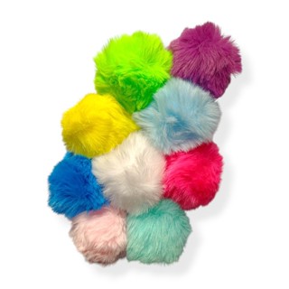 KIT 10 POMPOM PELÚCIA 70MM Para Caneta, Chaveiros e Artesanato Personalizado em Oferta na Shopee
