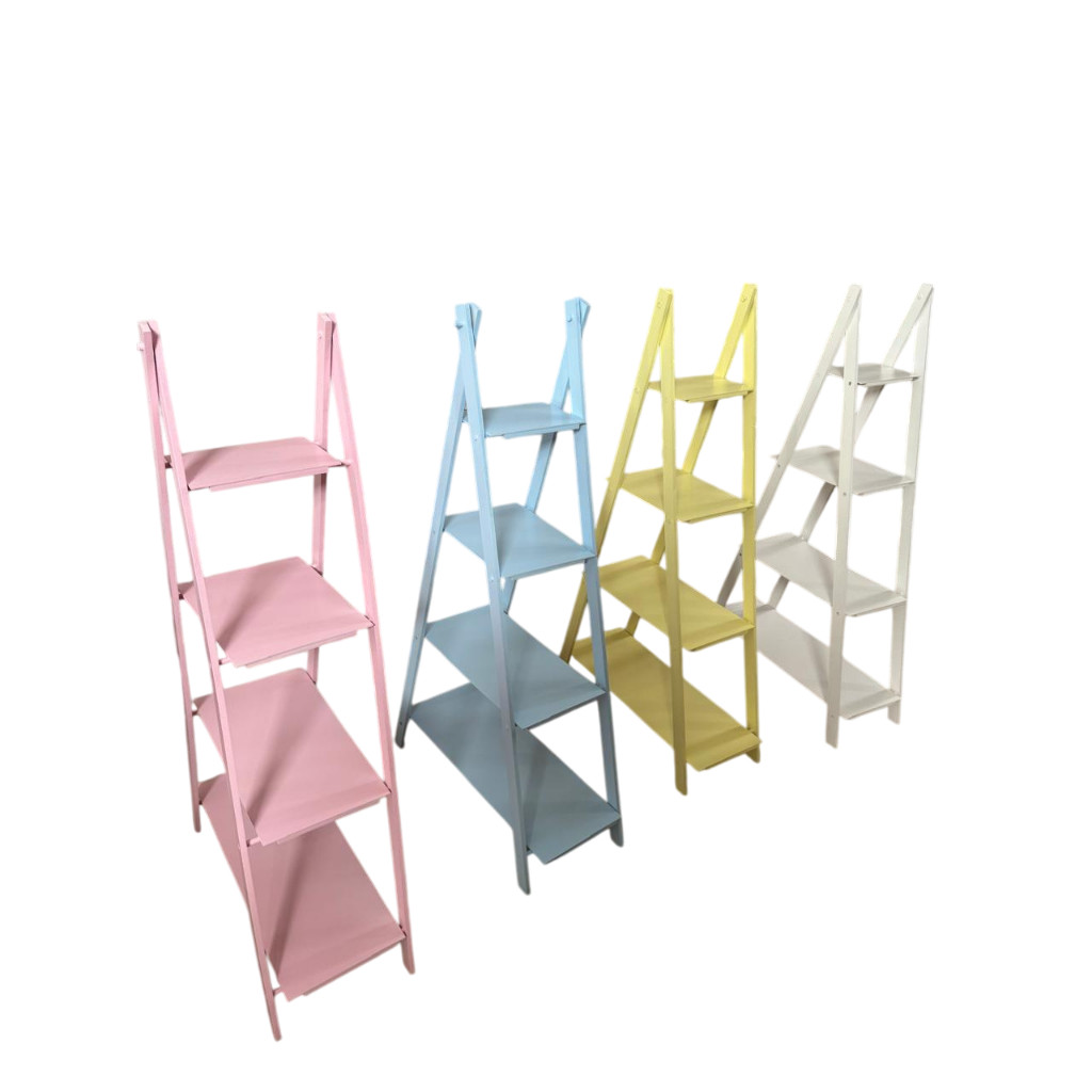 Escada Escadinha Branca Decoração Decorada 4 Andares Porta Doces Lembrancinhas Em Mdf