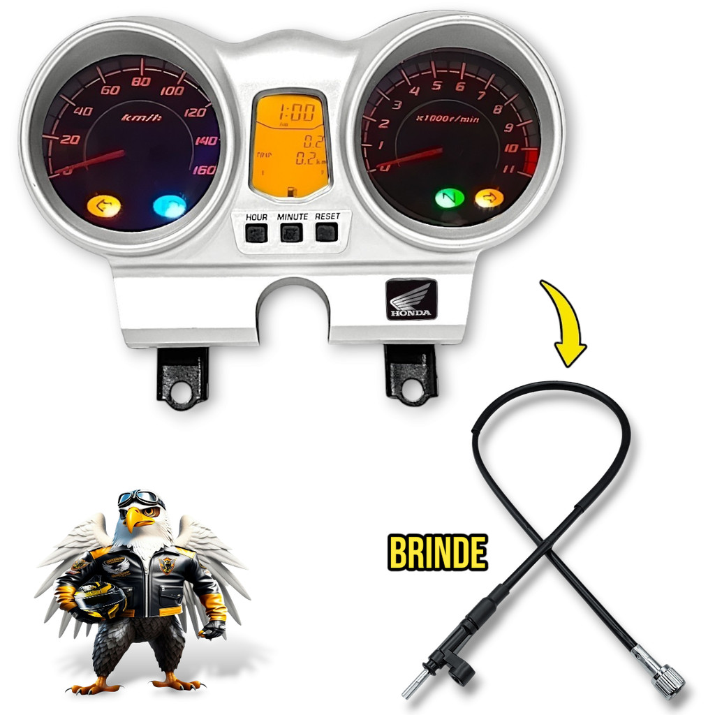 Painel Cbx 250 Twister Completo 00/08 + Cabo Velocimentro em Oferta na Shopee