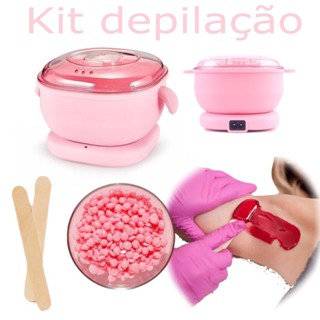 Kit Completo Profissional Cera quente Panela elétrica + cera + espatulas Depilação em Oferta na Shopee