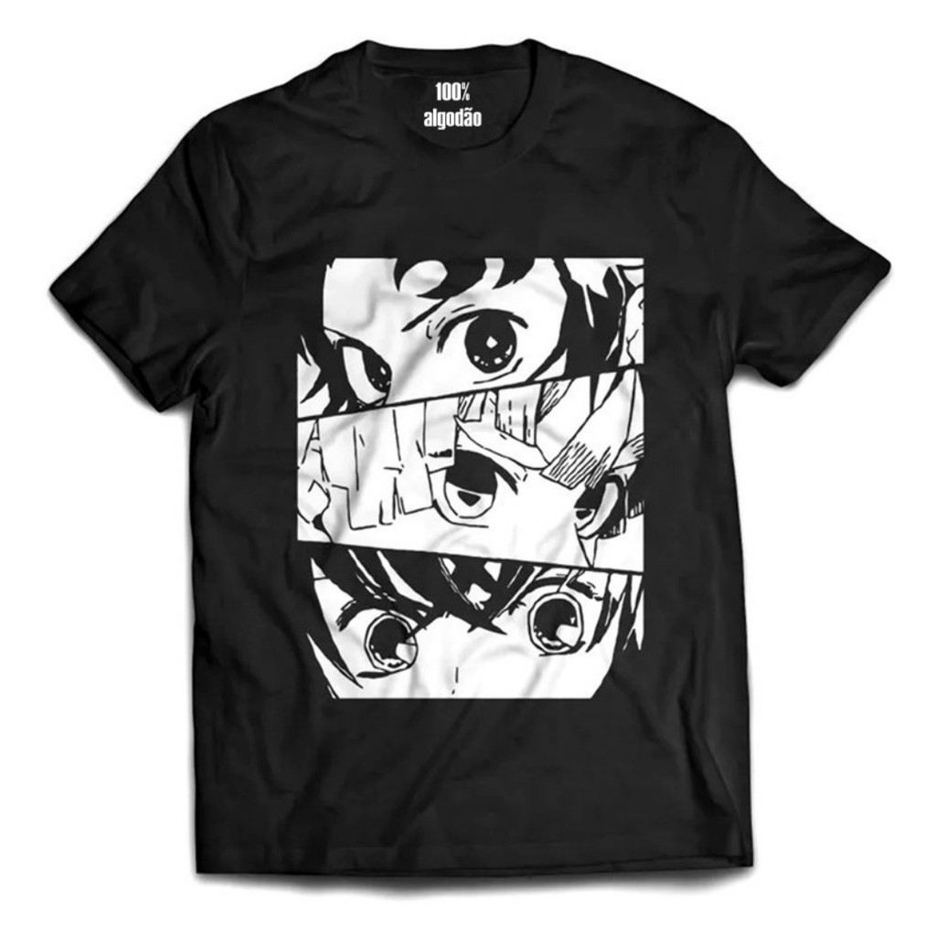 Camiseta Unissex Masculina e Feminina Anime Demon Slayer Shinobu Rengoku Tomioka Caçador Demônios Anime