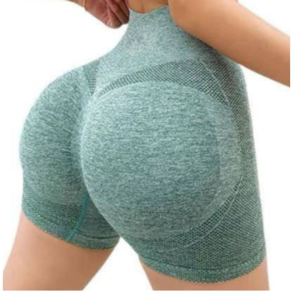 Short Academia Legging Academia Curto Feminino Levanta Bumbum Sem Costura Cintura Alta