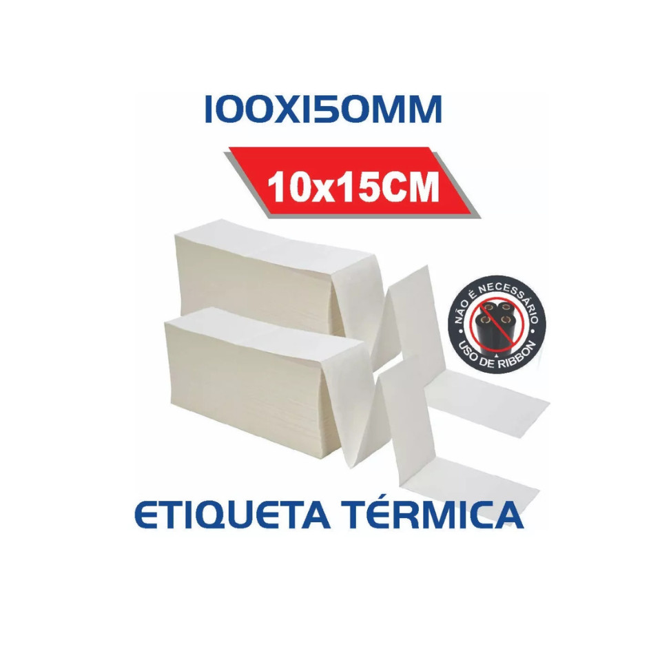 Etiqueta Térmica 10x15 /100x150 Serrilha em Oferta na Shopee