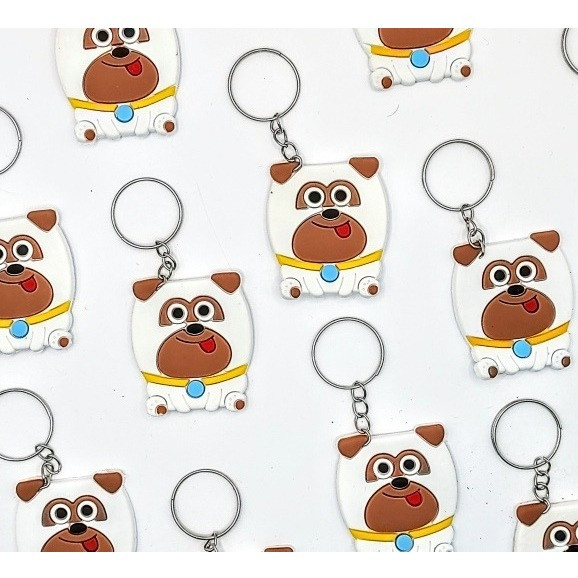 Chaveiro Cachorro Lembrancinha 10un Festa Pet Buldog  Cachorrinho Max Novidade