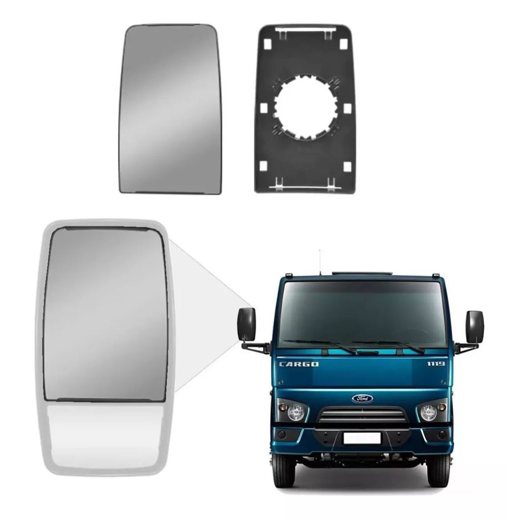 Lente Retrovisor Maior Ford Cargo 815 A 2628 2009/2011