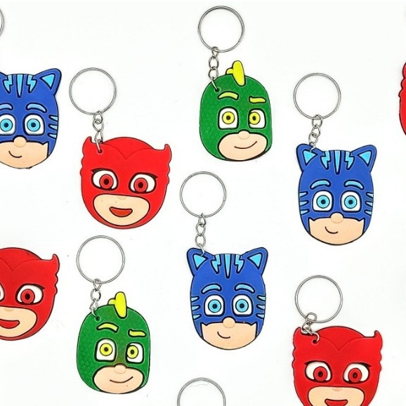 Chaveiro Pj Marks 10un Lembrancinha Tema Aniversário Série em Oferta na Shopee