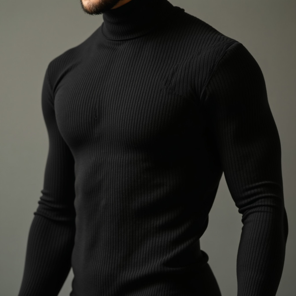 Suéter Cacharrel Premium Gola Alta Masculino Manga Longa Camiseta