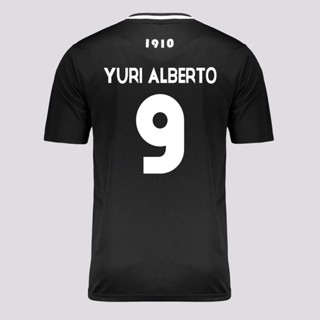 Camisa Corinthians CP Preta 9 Yuri Alberto em Oferta na Shopee