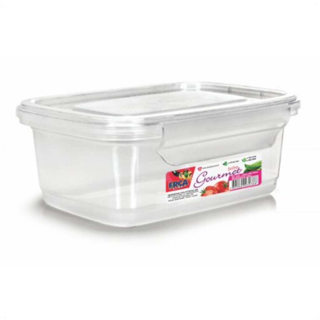 Marmitas Fitness 750ml Freezer E Microondas Potes Plásticos Caixa Retangular C/ Travas Transparente