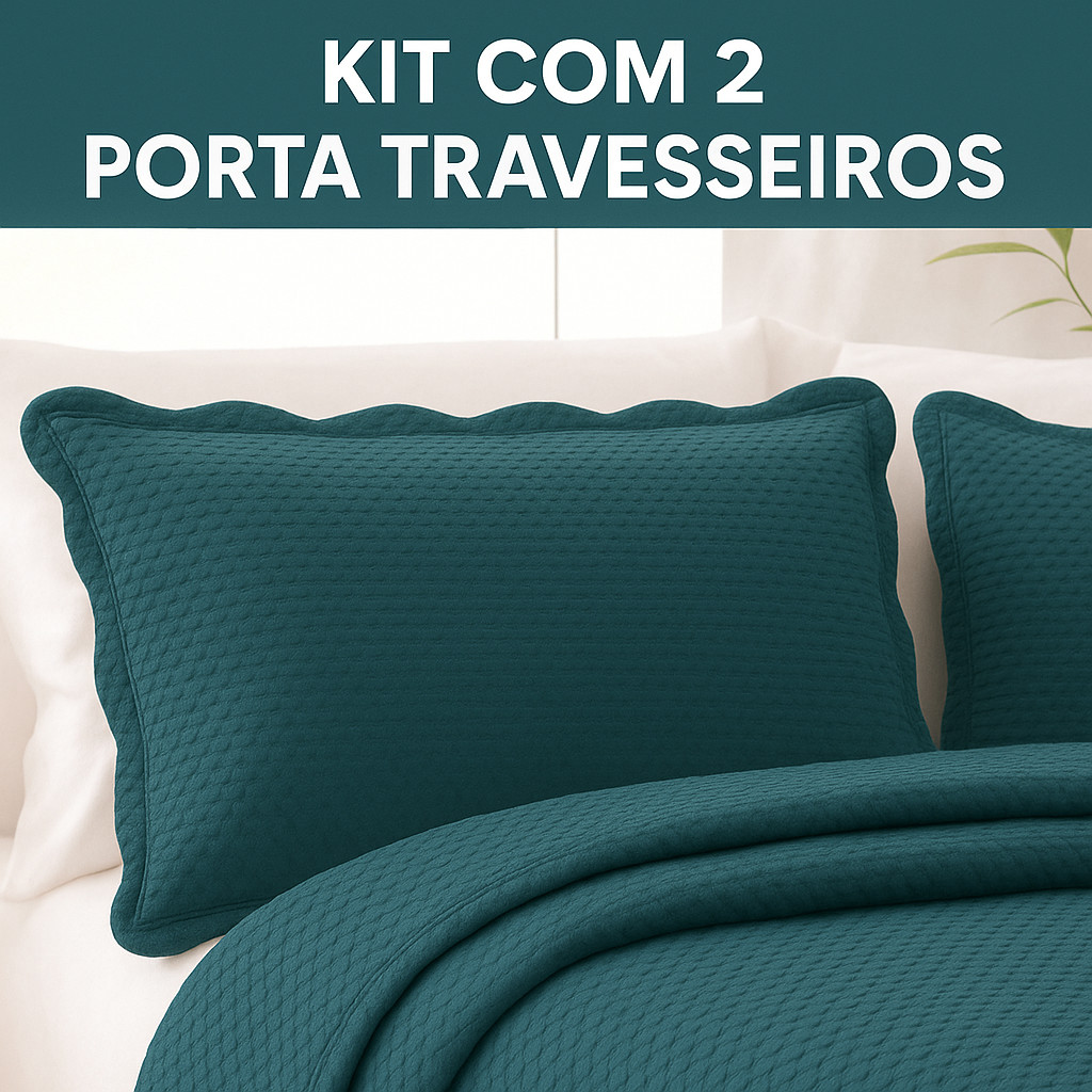 Kit 2 Capas Porta Travesseiro Ultrassônico 150 Fios 50x70 Alta Qualidade | Corttex em Oferta na Shopee