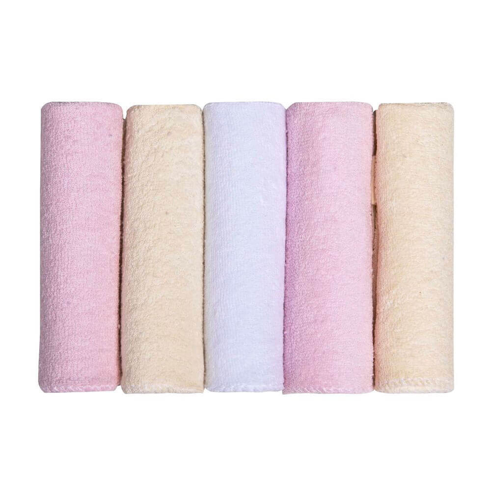 Kit Pano De Boca Papi Bordados Karinho Lisa Rosa - 05 Peças em Oferta na Shopee