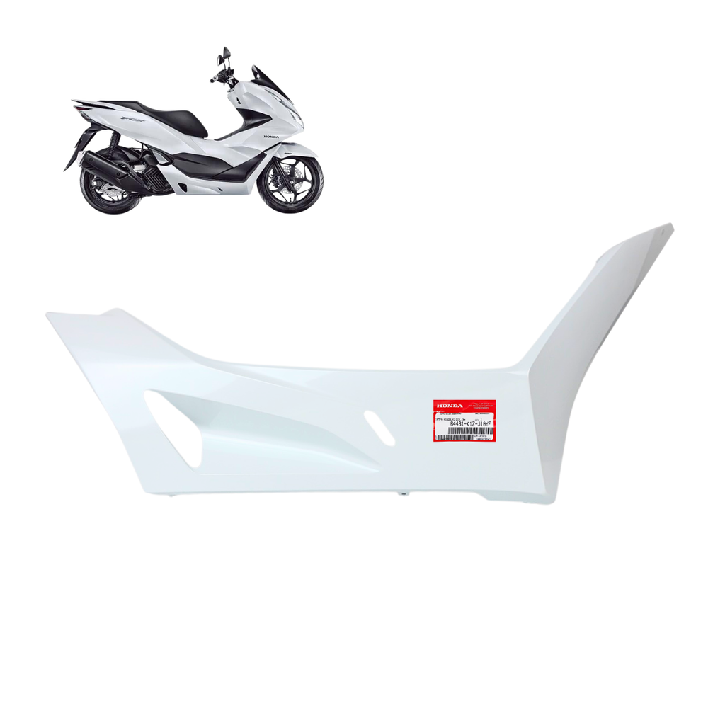 Tampa Lateral Piso Direita Pcx 160 2023 A 2024 Branco Original Honda