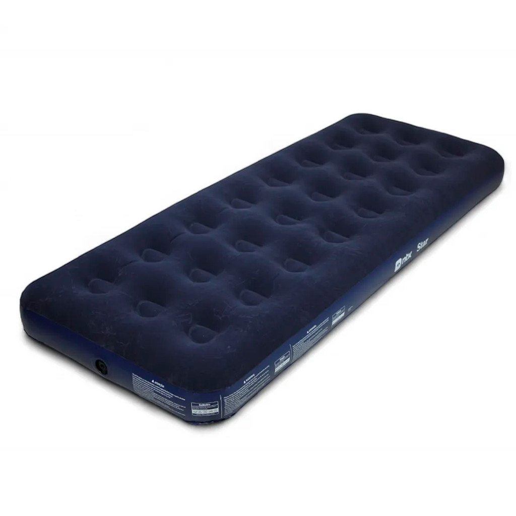 Colchão Inflável Solteiro Star Azul PVC 185cm Altura Suporta até 150kg - NTK Nautika em Oferta na Shopee