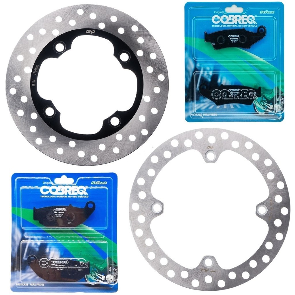 Kit Discos de Freio Xre 300 Abs 2019-2023 + Pastilhas Cobreq em Oferta na Shopee