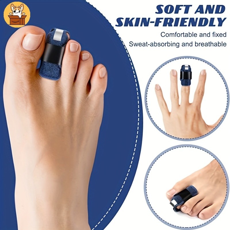 Tala De Dedo Do Pé De Martelo De 1 Peça-Cinta Alisadora E Envoltório Para Alinhamento
