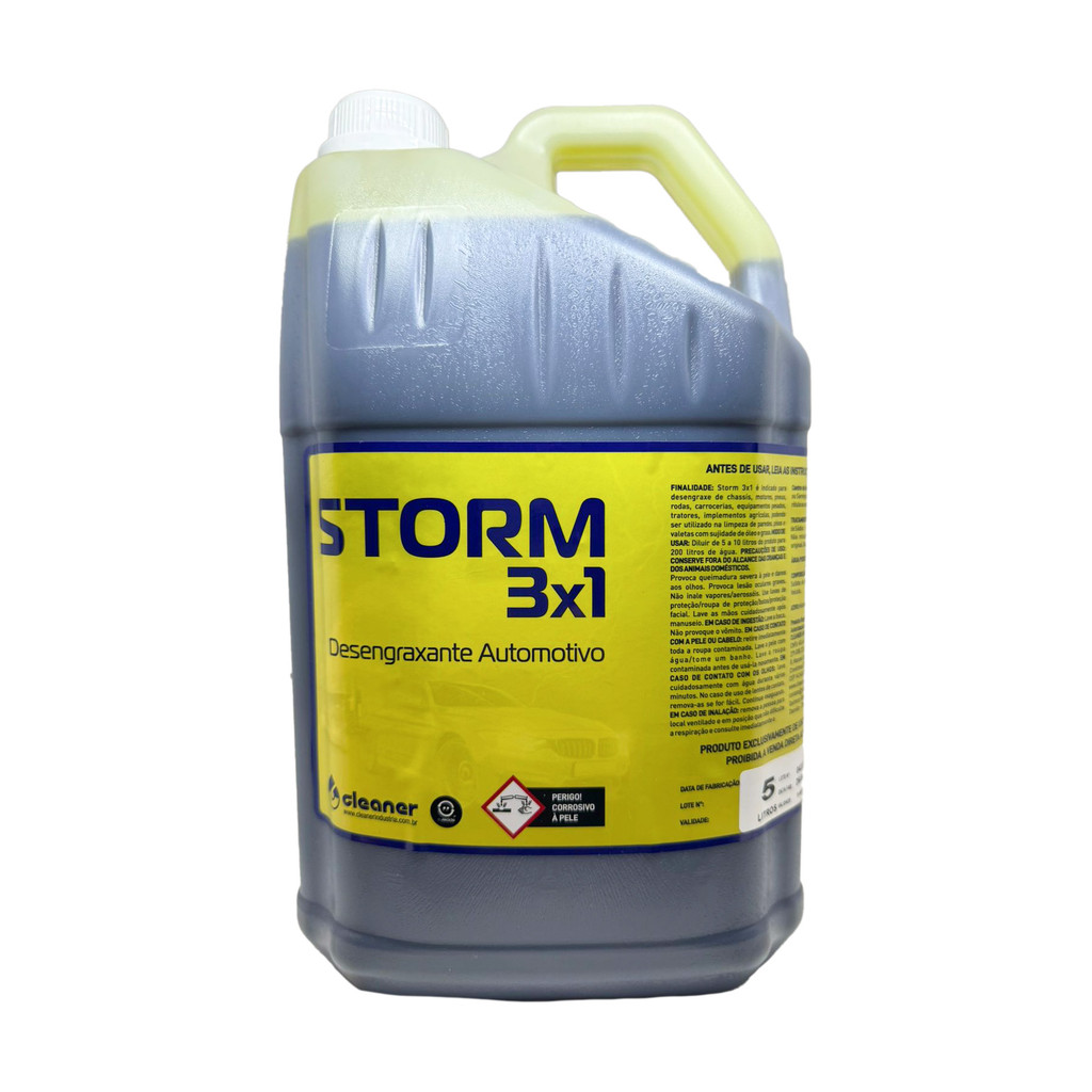 Desengraxante Desincrustante Storm 3 em 1 1:40 5L CLEANER