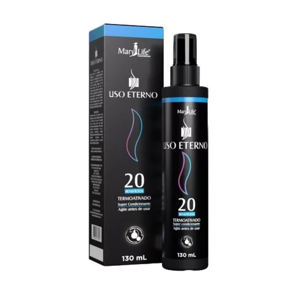 Spray Condicionante Termoativado Liso Eterno 20 Benefícios Mary Life 130 ml em Oferta na Shopee