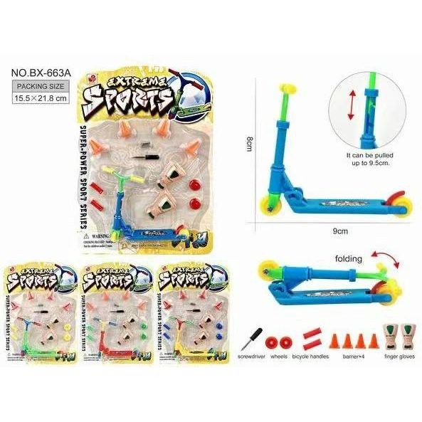 Patinete de Dedo Com 5 Acessórios para montar em seu petinete em Oferta na Shopee