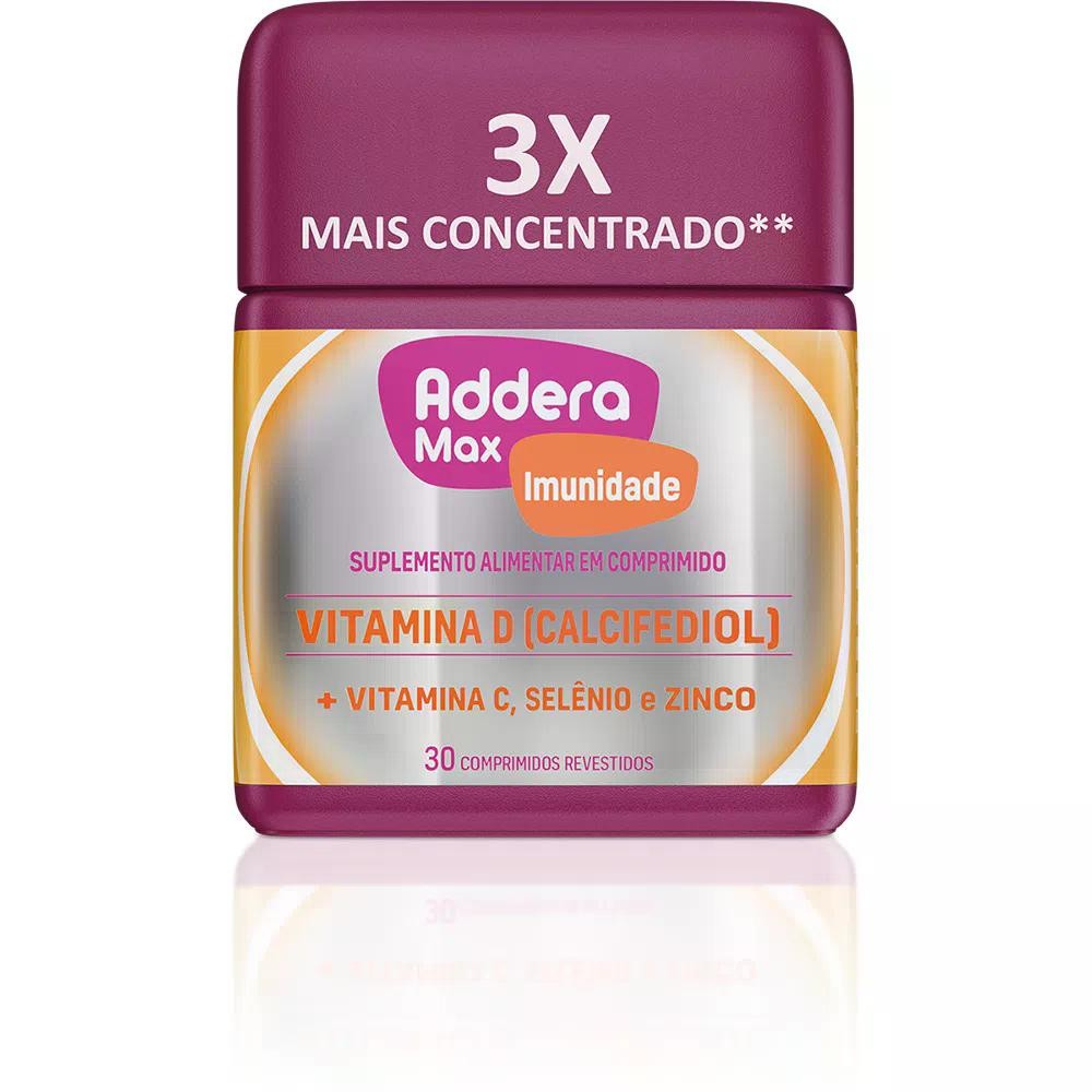 Vitamina D Calcifediol Addera Max + Imunidade 30 Comprimidos em Oferta na Shopee