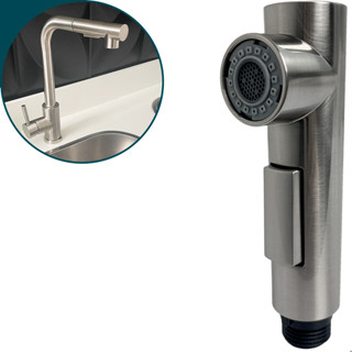 Bico Arejador Para Torneira Gourmet Chuveirinho ABS Escovado Ponteira Com 2 Jatos Adaptador Torneira em Oferta na Shopee