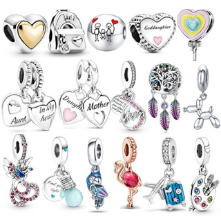 Berloque De Prata 925 Clássico Charme Love Bracelet Acessórios Pena Lâmpada Colar Pingente Dia das Mães Presente em Oferta na Shopee