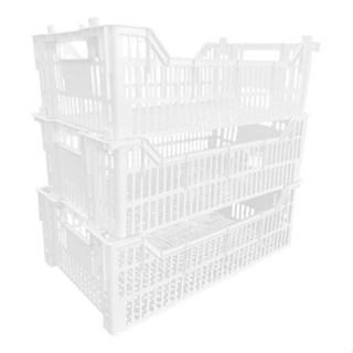 Kit 5 Peças Caixa Plástica Hortifruti Organizadora Frutas em Oferta na Shopee