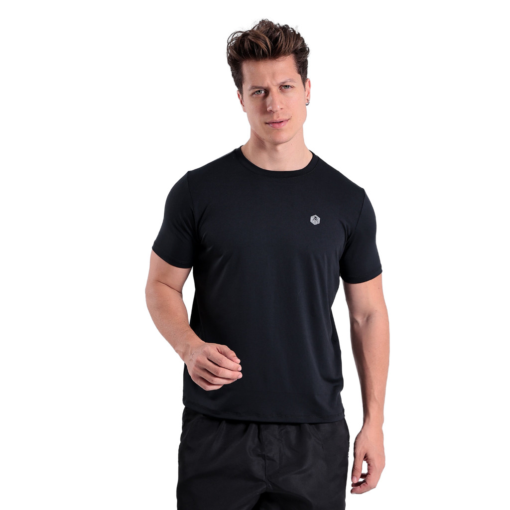 Camiseta Esportiva Gola Careca Manga Curta Dry Fit 90% Poliamida 10% Elastano - Men Clothes